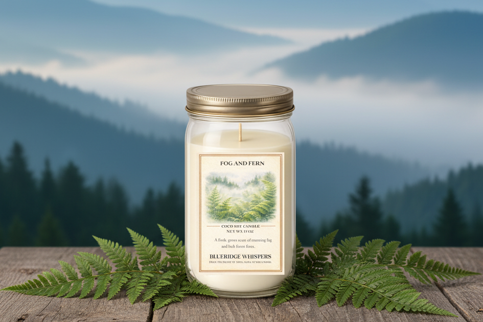 Fog & Fern | Hand-Poured Misty Forest Candle