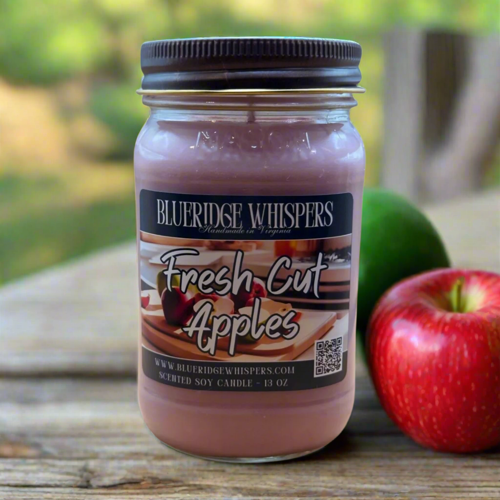 Fresh Cut Apples Mason Jar Soy Candle