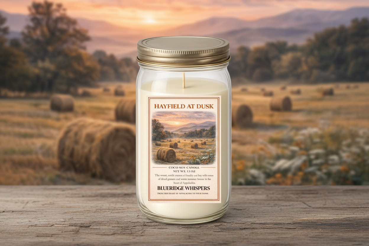 Hayfield at Dusk – Hand Poured Soy Candle