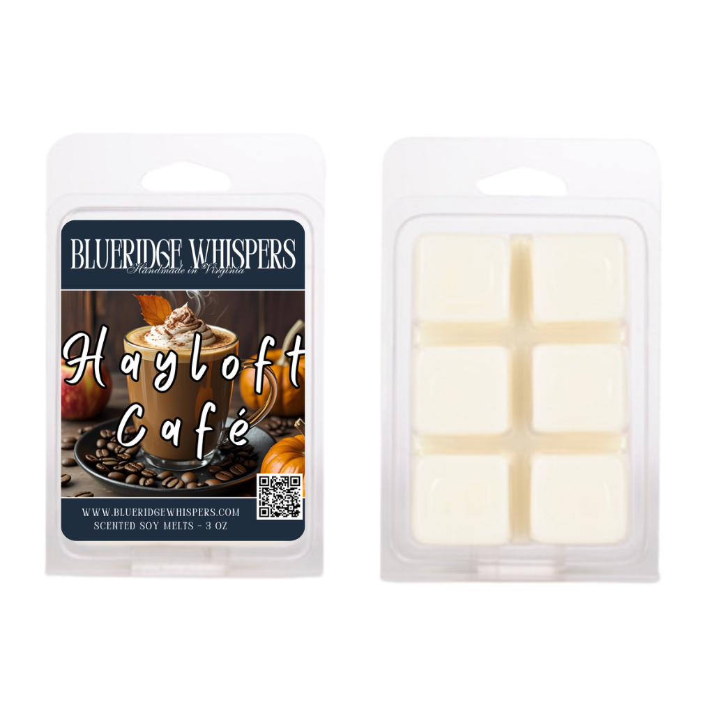 Hayloft Café Soy Wax Melts – Pumpkin Spice Latte with a Sweet Apple Twist