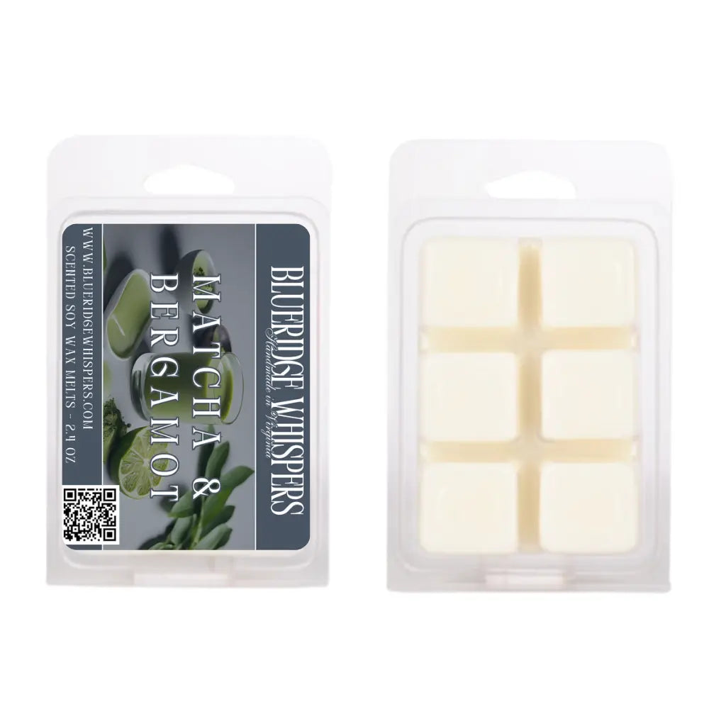 Matcha and Bergamot Soy Wax Melts Blue Ridge Whispers
