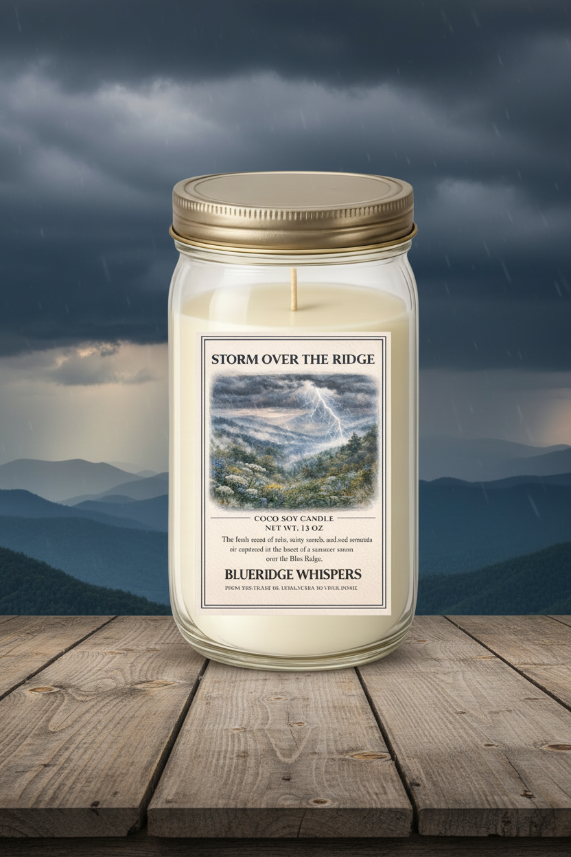 Storm Over The Ridge – Hand Poured Soy Candle