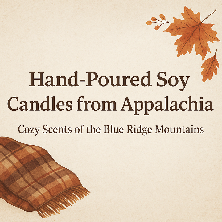 Hand-Poured Soy Candles from Appalachia: Cozy Scents of the Blue Ridge Mountains - Blue Ridge Whispers