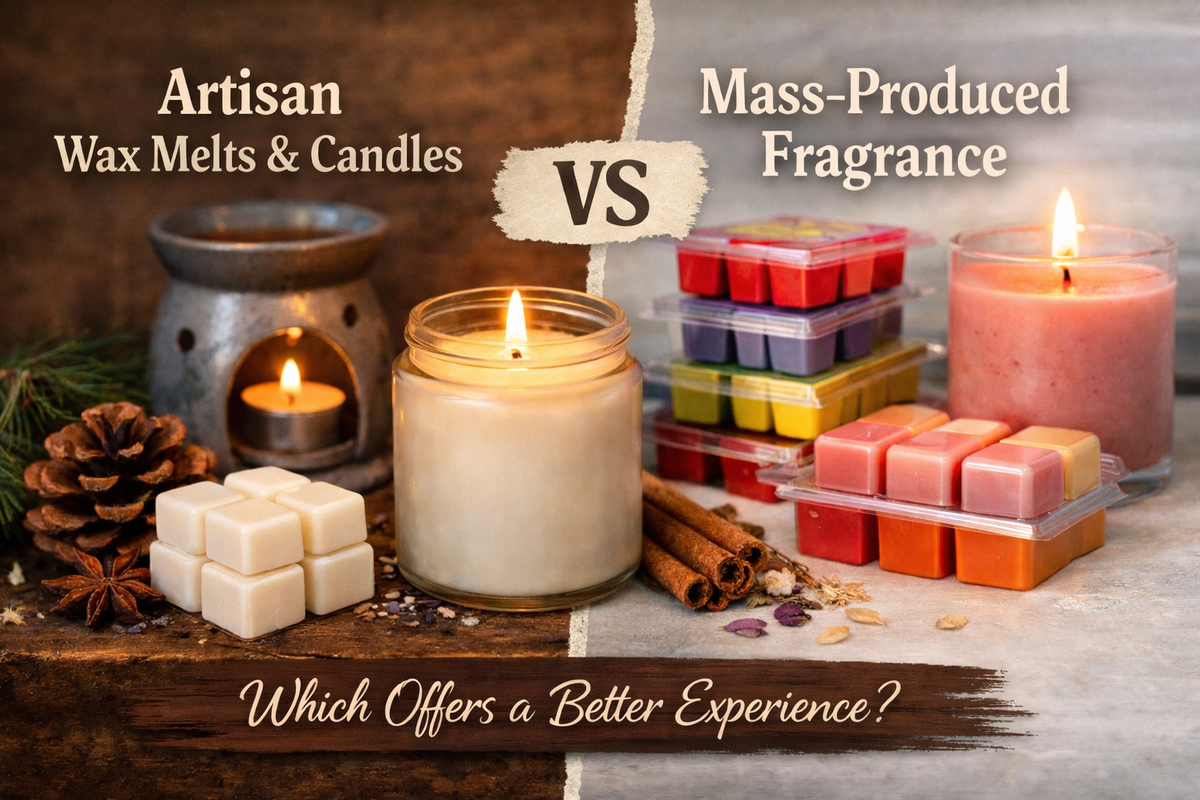 Handmade Artisan Wax Melts vs Mass-Produced Fragrance Products