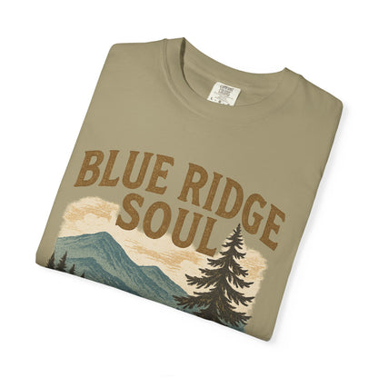 Adventure-Ready Unisex T-Shirt, Blue Ridge Soul Graphic Tee, Nature Lover's Shirt, Camping Gift, Outdoor Apparel, Cozy Summer Wear