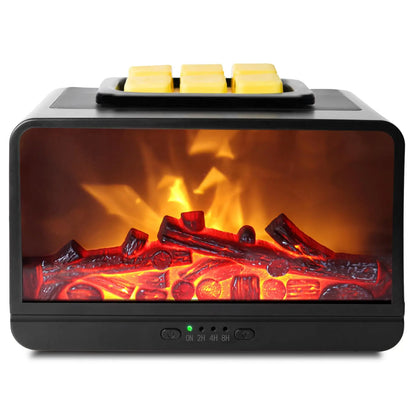 Flame Fireplace Candle Wax Warmer EQUSUPRO