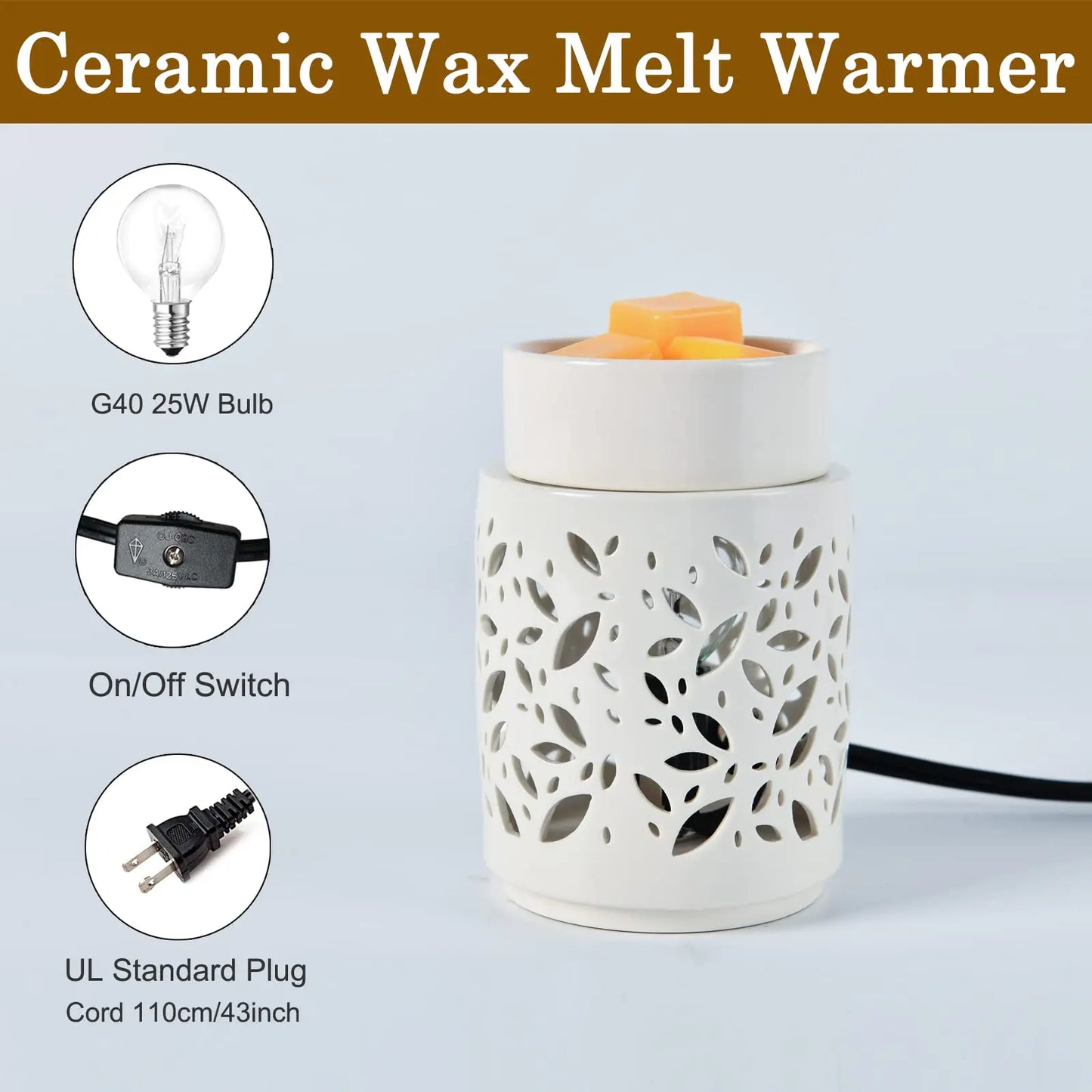 mocosa Ceramic Wax Melt Warmer,Wax Warmer for Scented Wax,Candle Wax Melter for mom, Fragrance Wax Melts for Home Decor(Dragonfly) mocosa