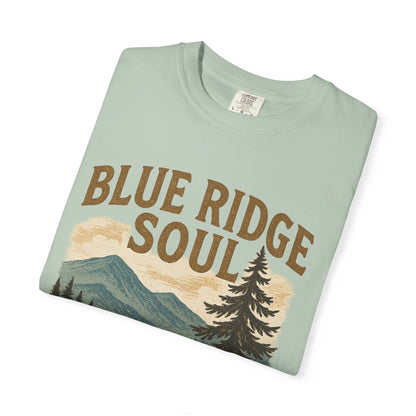 Adventure-Ready Unisex T-Shirt, Blue Ridge Soul Graphic Tee, Nature Lover's Shirt, Camping Gift, Outdoor Apparel, Cozy Summer Wear
