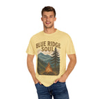 Adventure-Ready Unisex T-Shirt, Blue Ridge Soul Graphic Tee, Nature Lover's Shirt, Camping Gift, Outdoor Apparel, Cozy Summer Wear