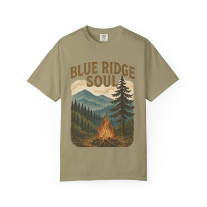 Adventure-Ready Unisex T-Shirt, Blue Ridge Soul Graphic Tee, Nature Lover's Shirt, Camping Gift, Outdoor Apparel, Cozy Summer Wear