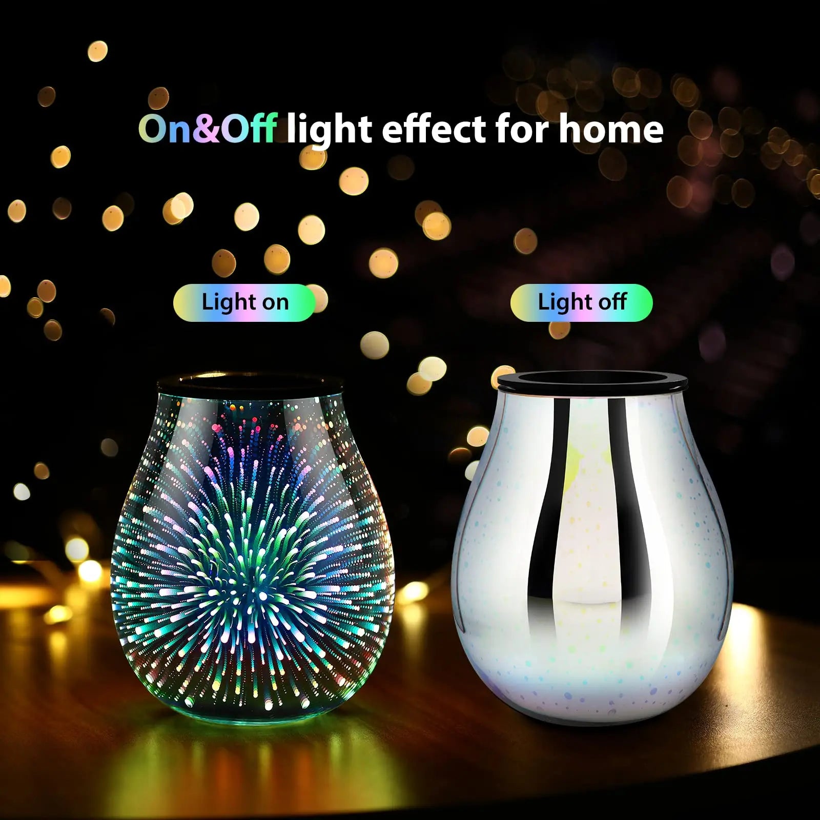 3D Firework Glass Wax Warmer inrorans