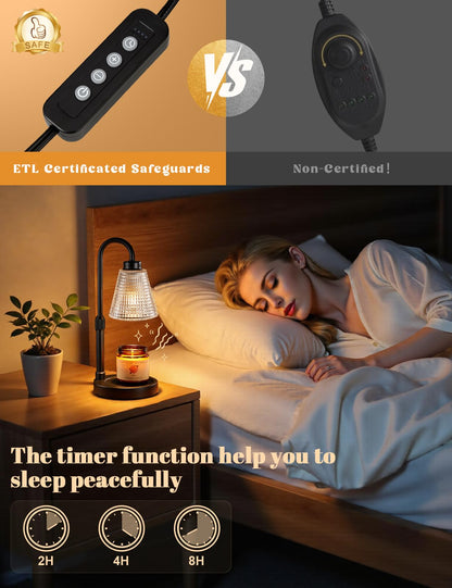 Innqoo Candle Warmer Lamp with Timer - Blue Ridge Whispers