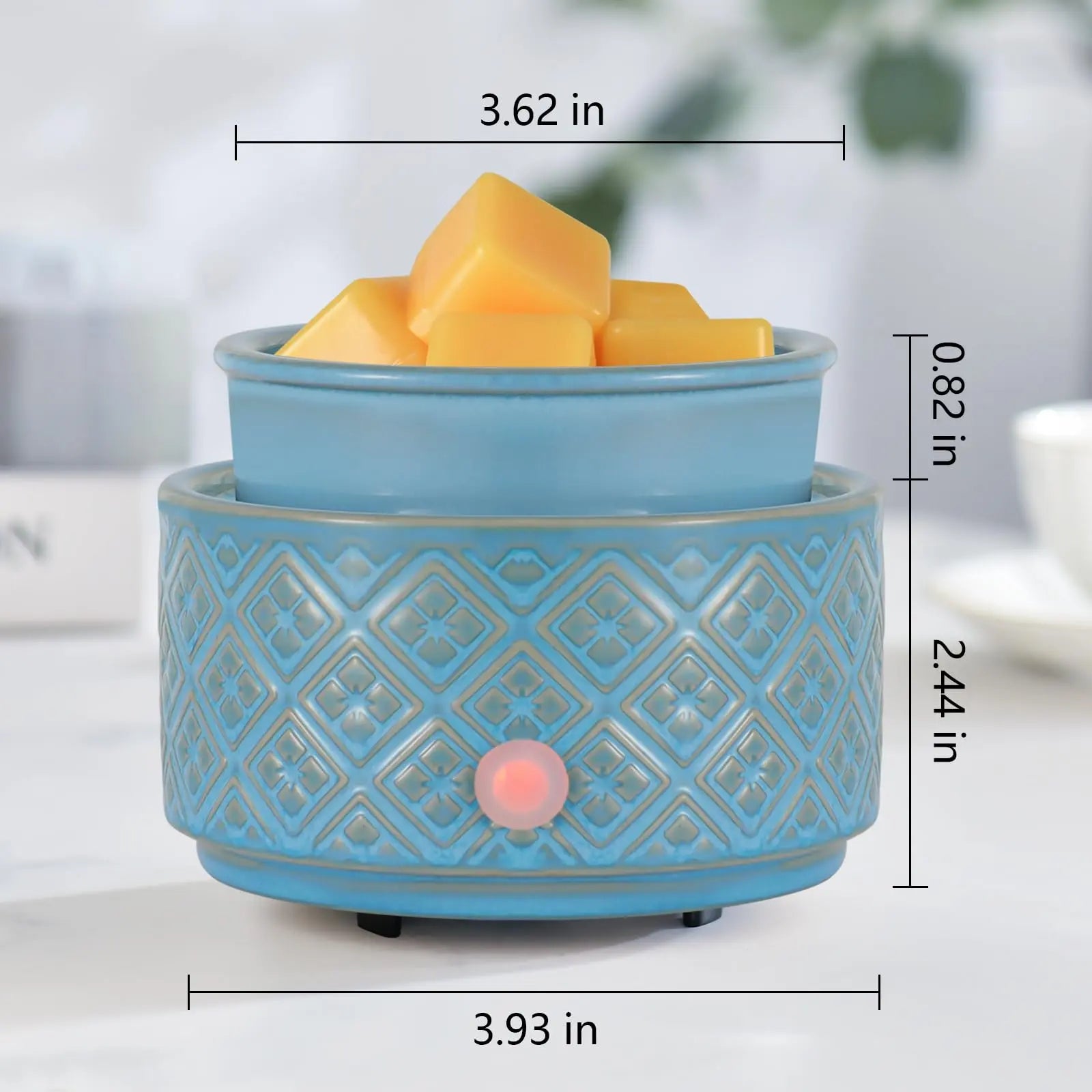 mocosa Wax Melt Warmer for Scented Wax,3-in-1Ceramic Wax Warmer Fragrances Candle Oils, Home Fragrance Wax Burner,Electric Candle Warmer as Gift for Mom Women(Black) Blue Ridge Whispers