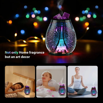 3D Firework Glass Wax Warmer inrorans