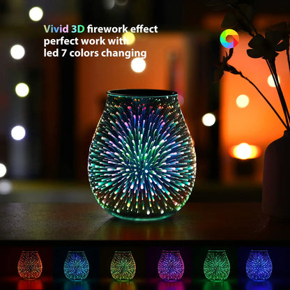 3D Firework Glass Wax Warmer inrorans