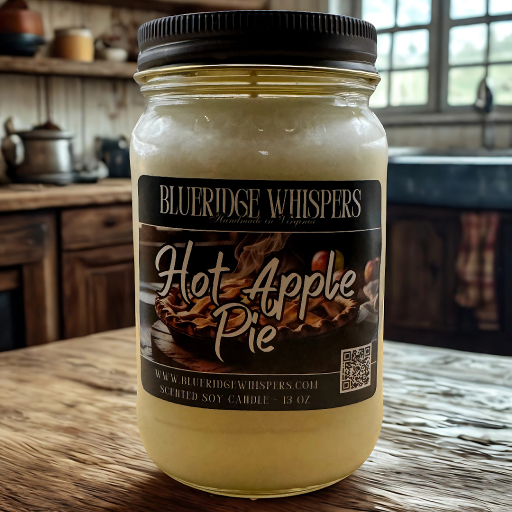 Hot Apple Pie - 16 oz Mason Jar Soy Candle