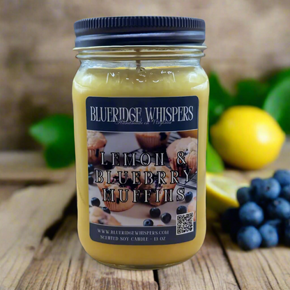 Lemon Blueberry Muffins Candle Blue Ridge Whispers