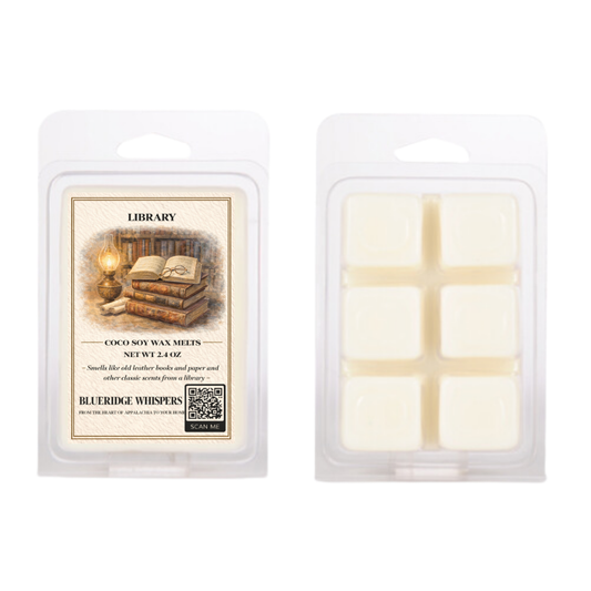 Library Wax Melts - Leather & Aged Paper Aromatic Home Fragrance