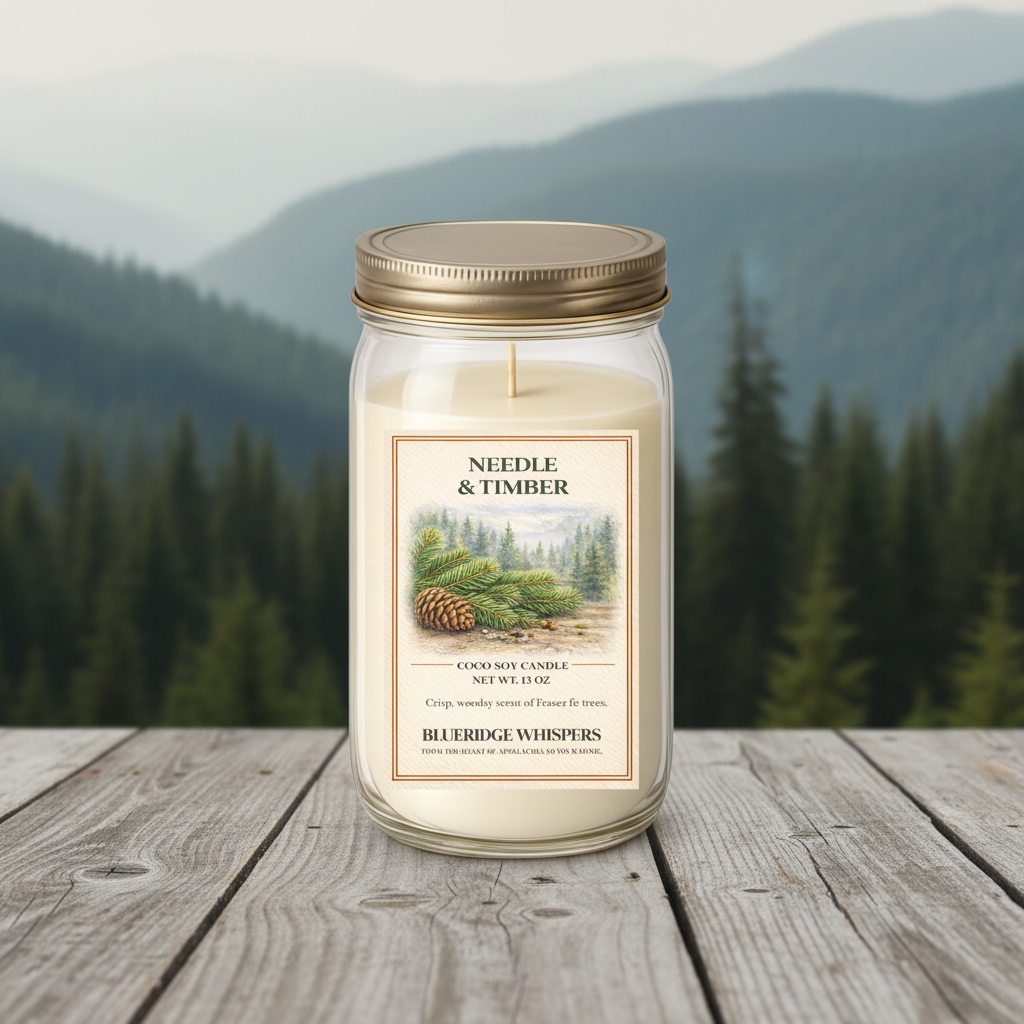 Timber & Needle – Fraser Fir | Hand-Poured Mountain Forest Candle