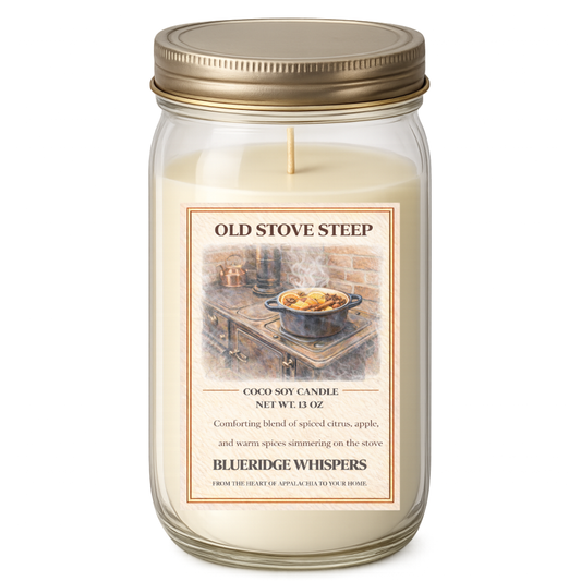 Old Stove Steep | Hand-Poured Hearth & Brew Candle