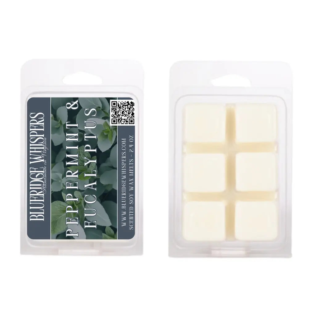 Peppermint & Eucalyptus Soy Wax Melts Blue Ridge Whispers