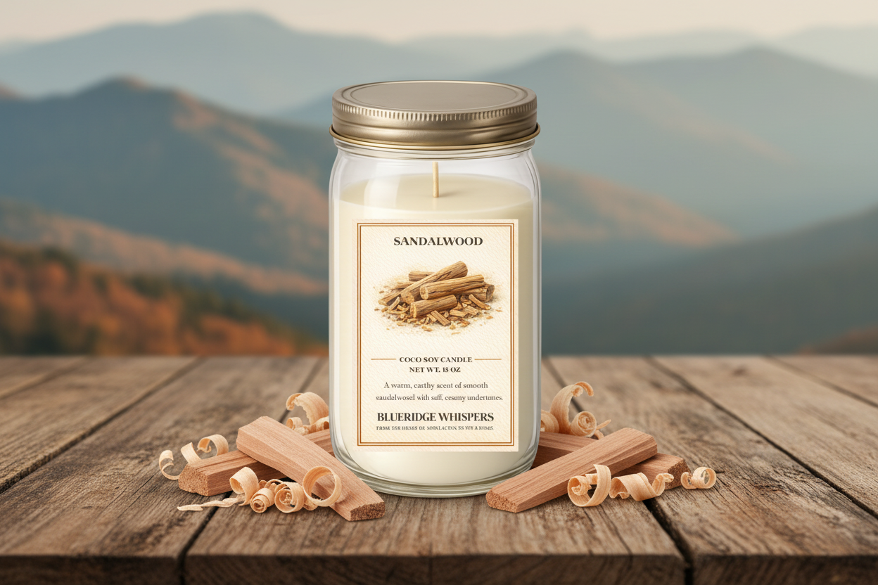Sandalwood | Hand-Poured Warm Woods Candle