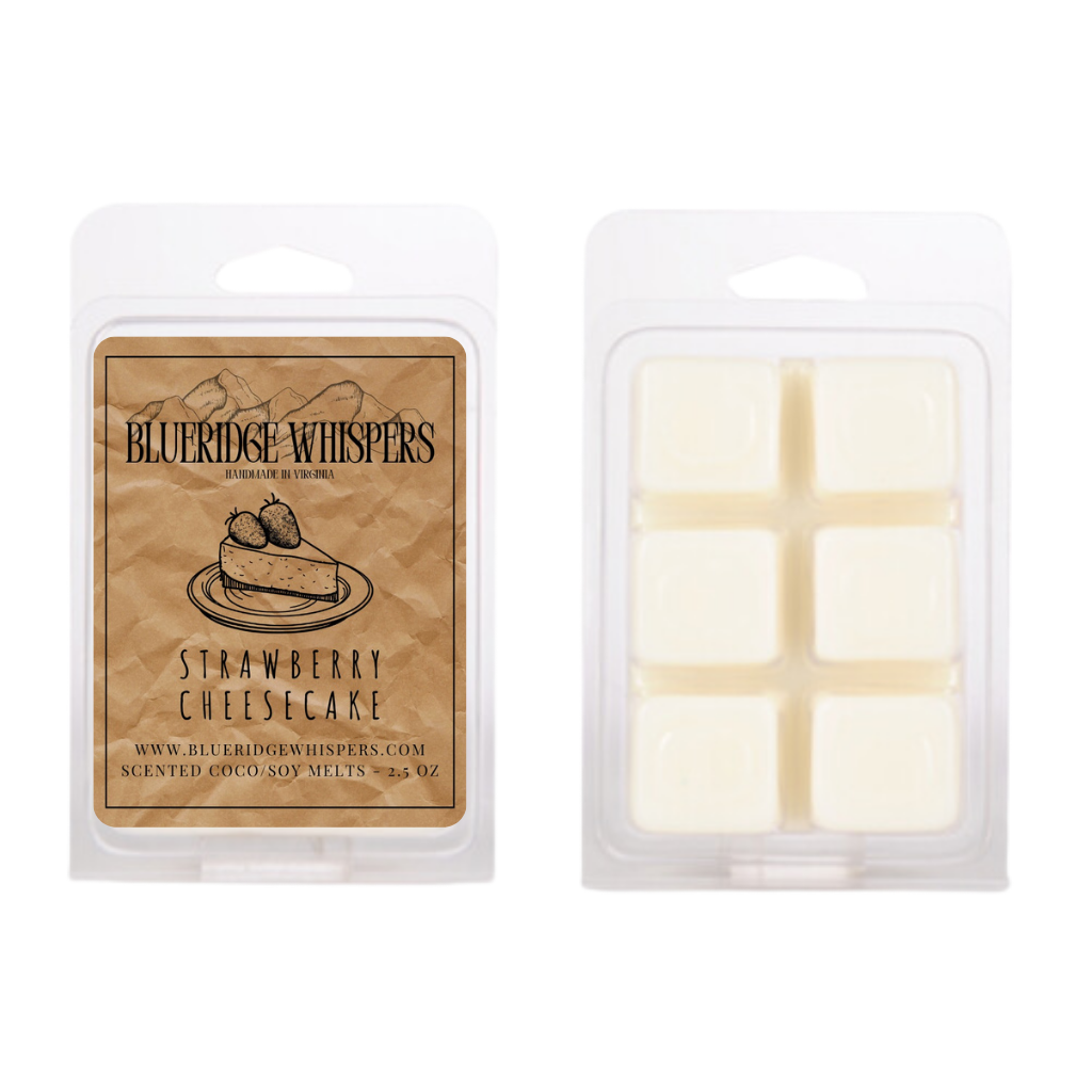 Strawberry Cheesecake Wax Melts – Sweet Dessert Scent - Blue Ridge Whispers