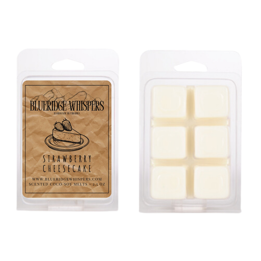 Strawberry Cheesecake Wax Melts – Sweet Dessert Scent - Blue Ridge Whispers