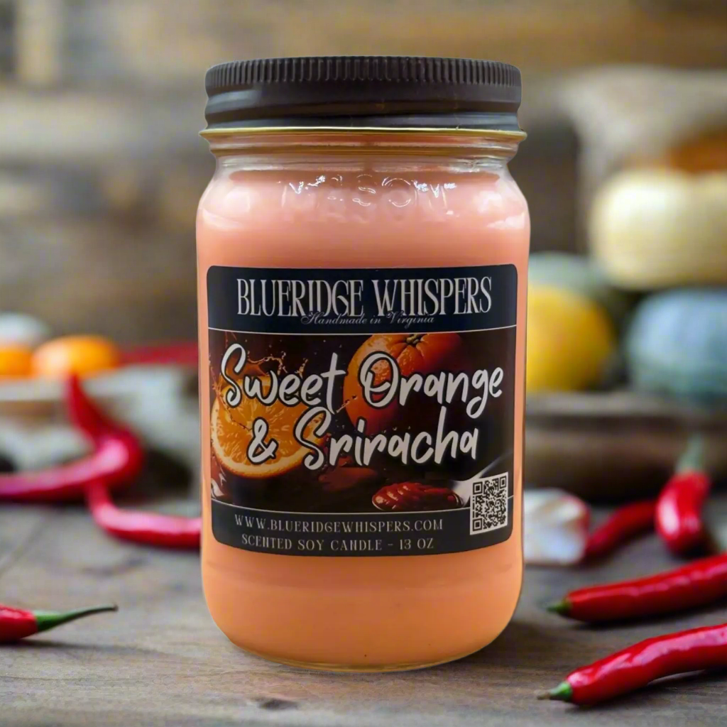 Sweet Orange Sriracha Mason Jar Soy Candle