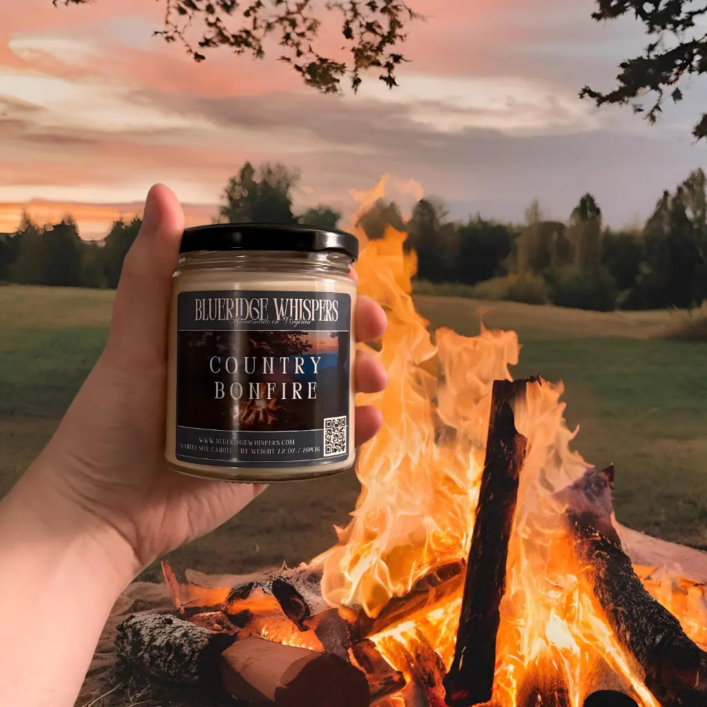 Country Bonfire Soy Candle Blue Ridge Whispers