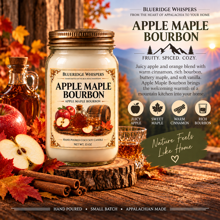 Apple Maple Bourbon – Spiced Apple Coco-Soy Candle