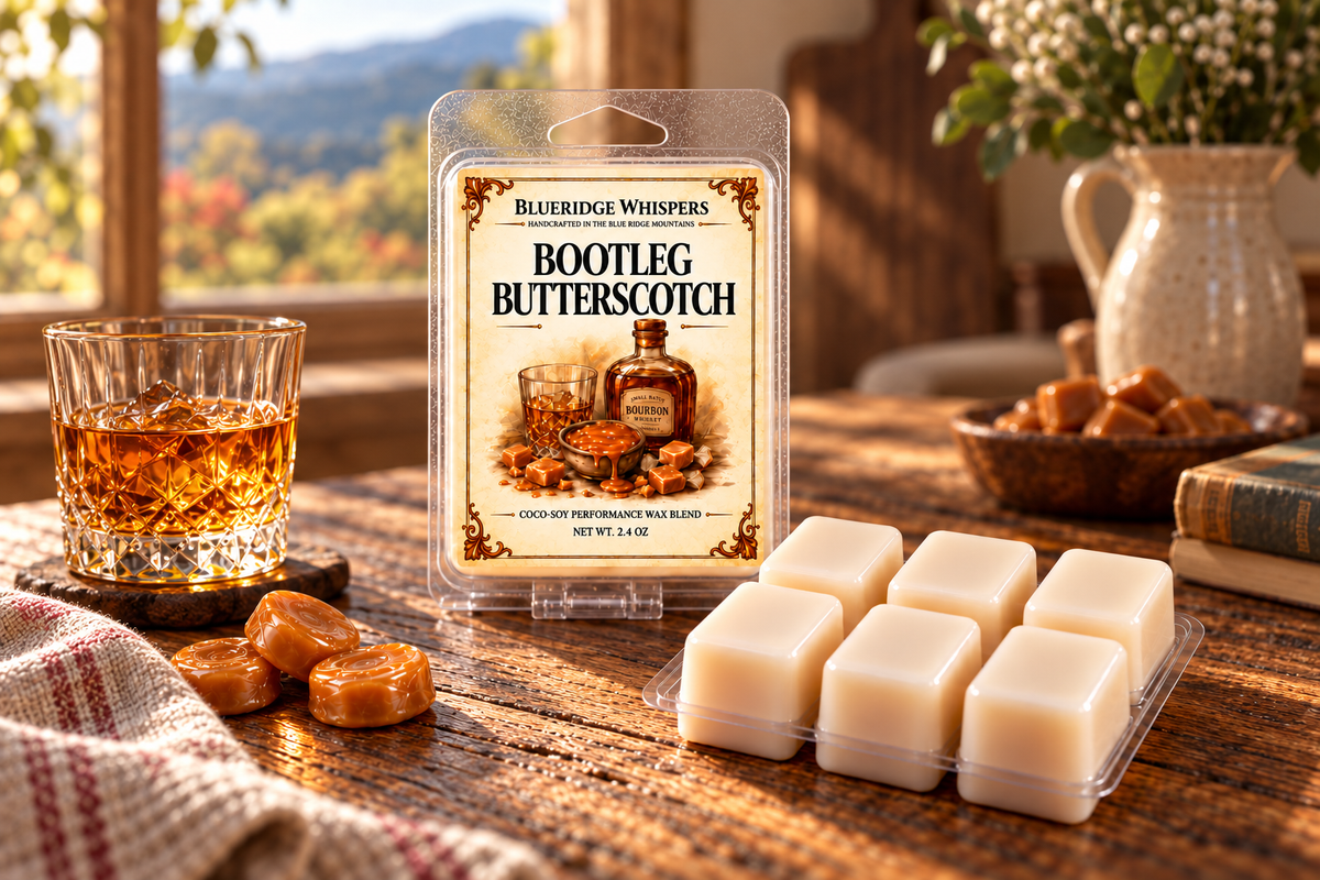 BRW Hero — Bootleg Butterscotch Wax Melts in an Appalachian home