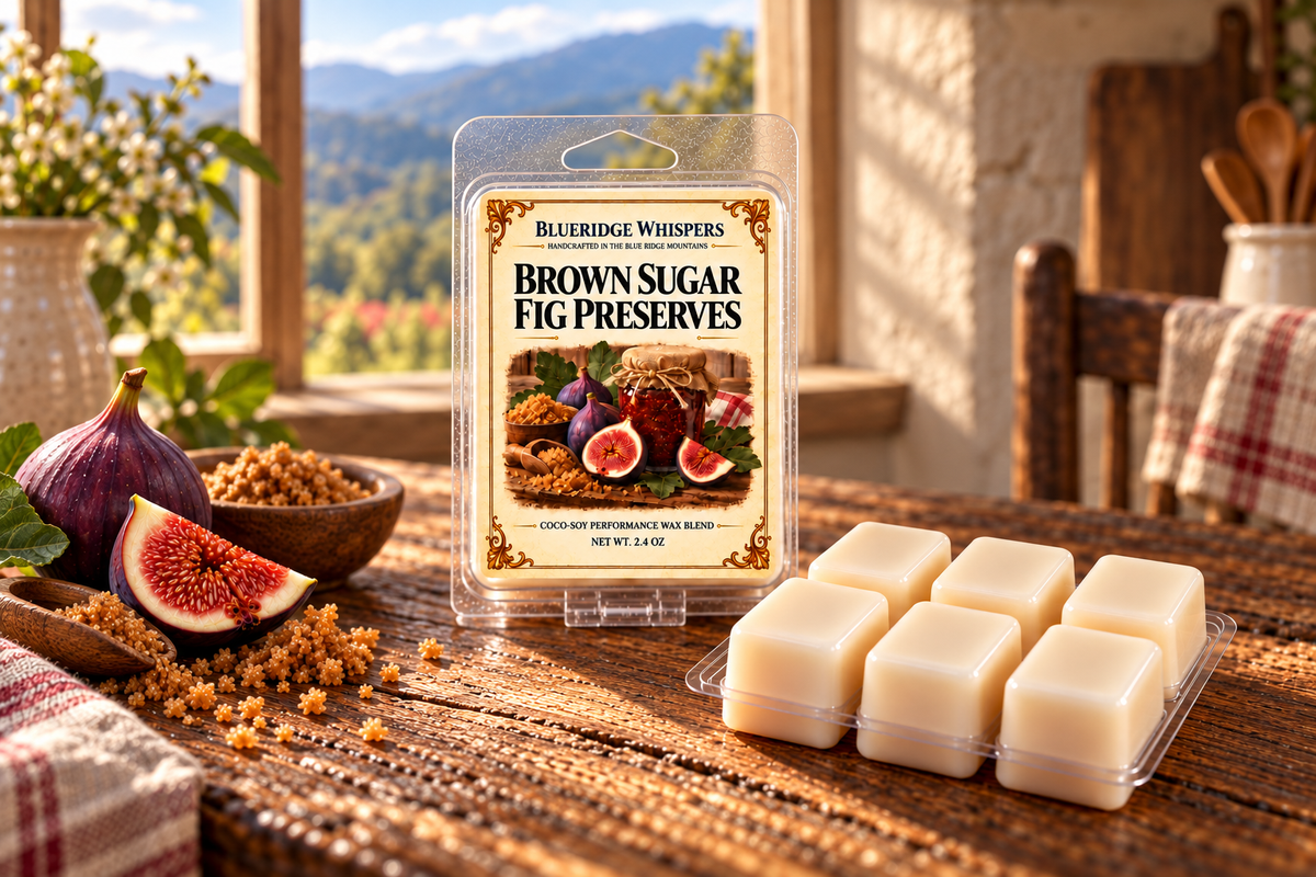 BRW Hero — Brown Sugar Fig Preserves Wax Melts – Fig, Brown Sugar & Amber in an Appalachian home