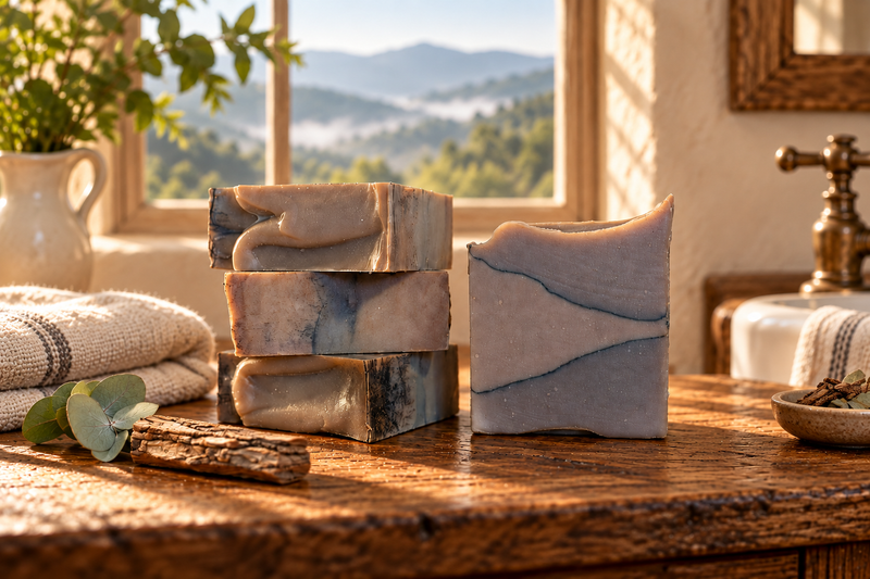 BRW Hero — Hickory & Suede Handcrafted Soap in an Appalachian home
