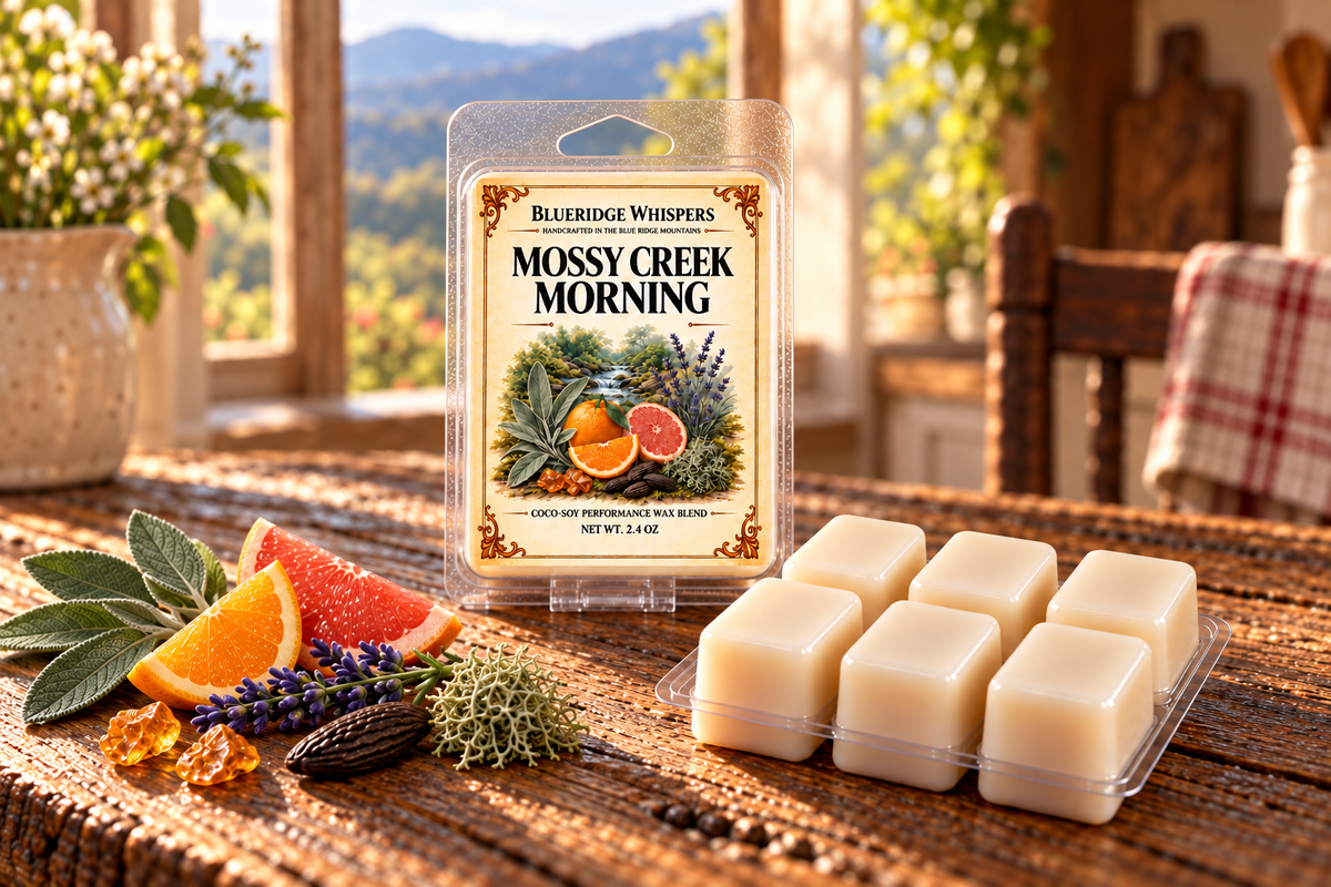 BRW Hero — Mossy Creek Morning Wax Melts in an Appalachian home
