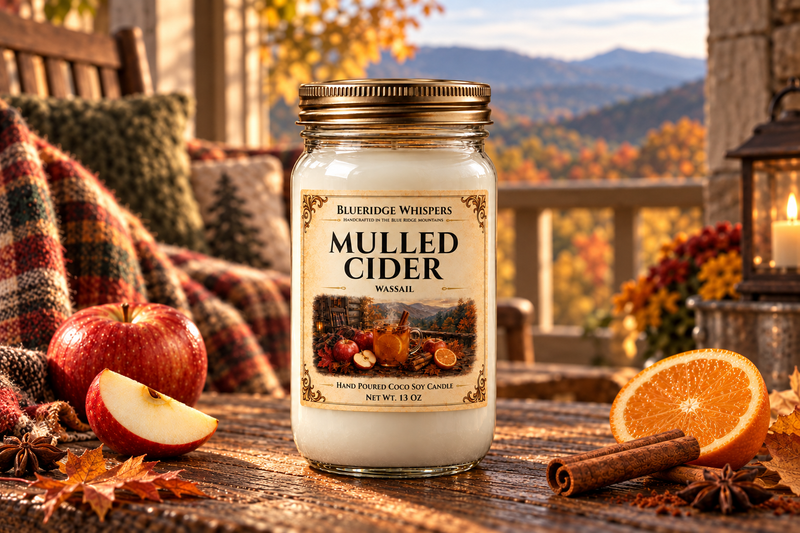 BRW Hero — Mulled Cider – Wassail Coco-Soy Candle in an Appalachian home