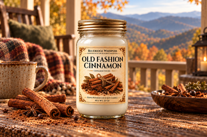 BRW Hero — Old Fashioned Cinnamon – Spice Coco-Soy Candle in an Appalachian home