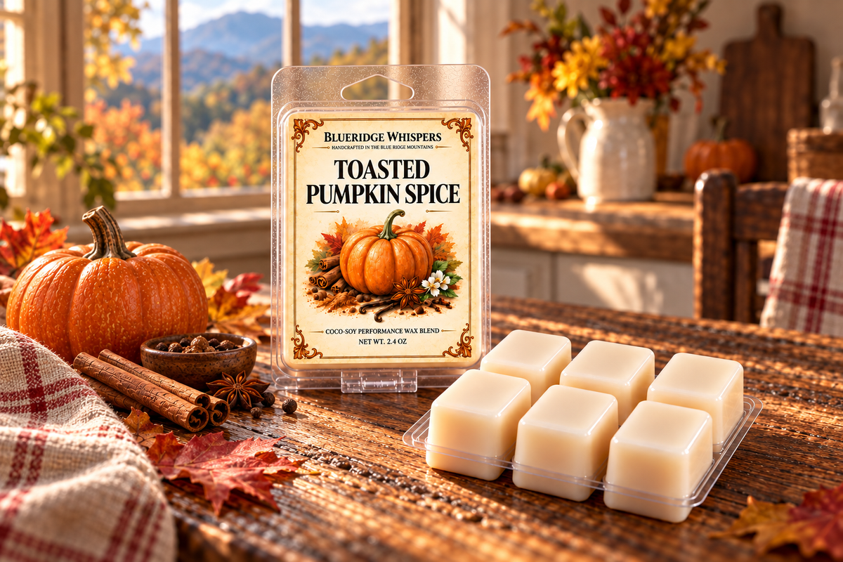 BRW Hero — Toasted Pumpkin Spice Wax Melts – Fall Scented Soy in an Appalachian home