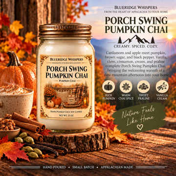 Porch Swing Pumpkin Chai – Spiced Coco-Soy Candle