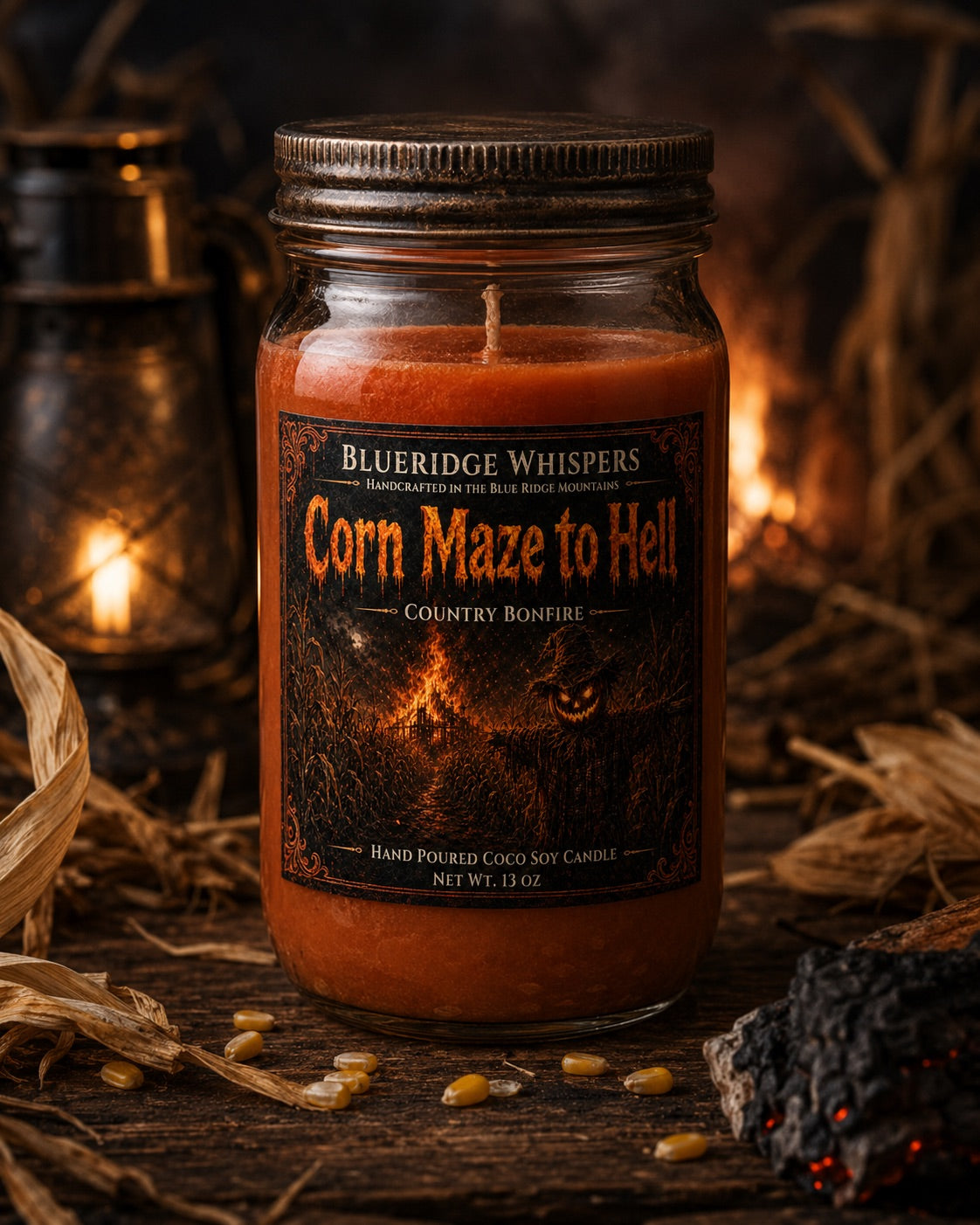 Corn Maze to Hell Limited Edition Halloween Candle