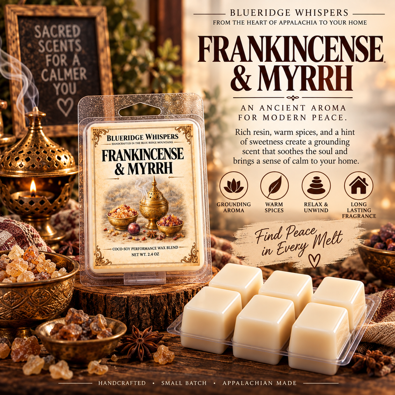 Frankincense and Myrrh - Wax Melts — Blue Ridge Whispers wax melt product photo