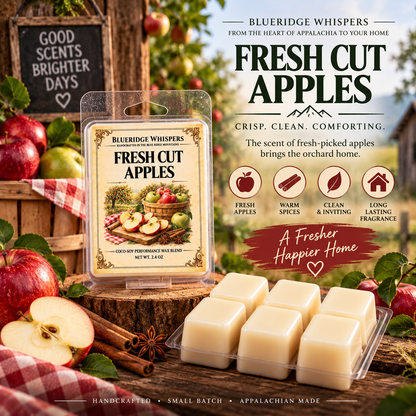 Fresh Cut Apple Scented Wax Melts — Blue Ridge Whispers wax melt product photo
