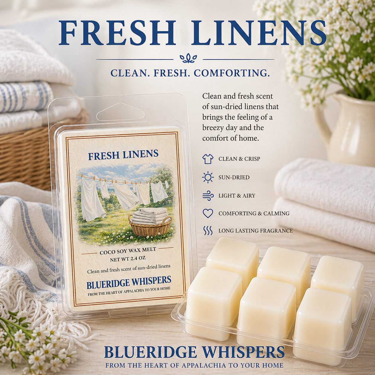 Fresh Linens Wax Melts