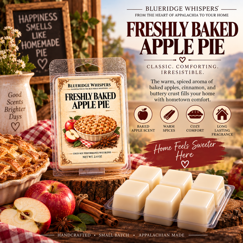 Freshly Baked Apple Pie Soy Wax Melts — Blue Ridge Whispers wax melt product photo