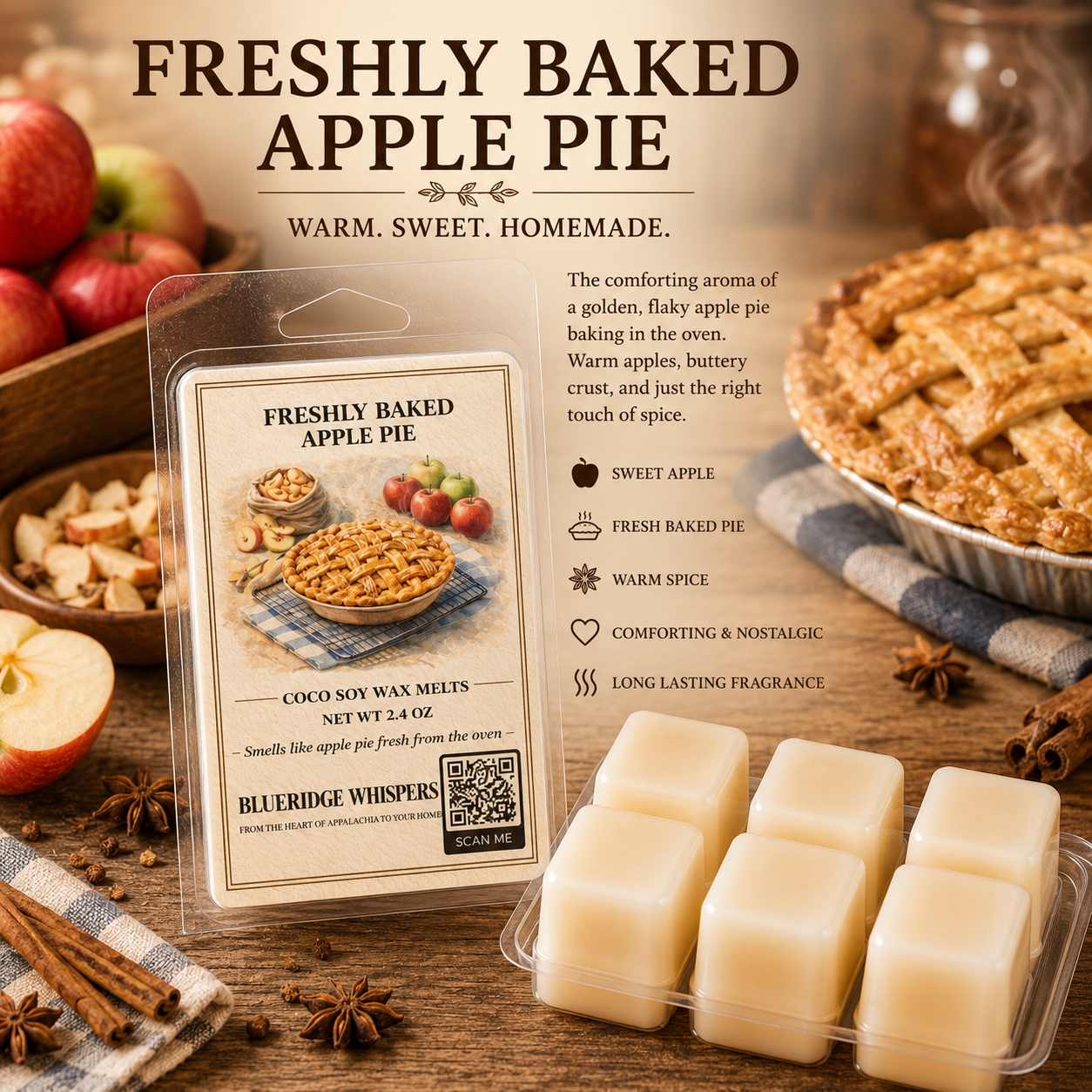 Freshly Baked Apple Pie Soy Wax Melts