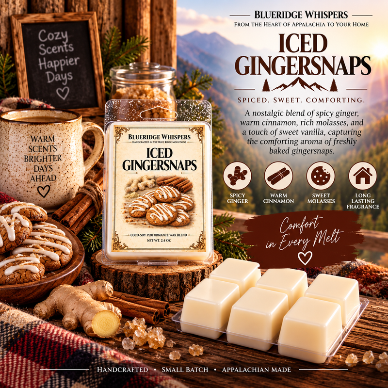 Iced Gingersnaps — Blue Ridge Whispers wax melt product photo
