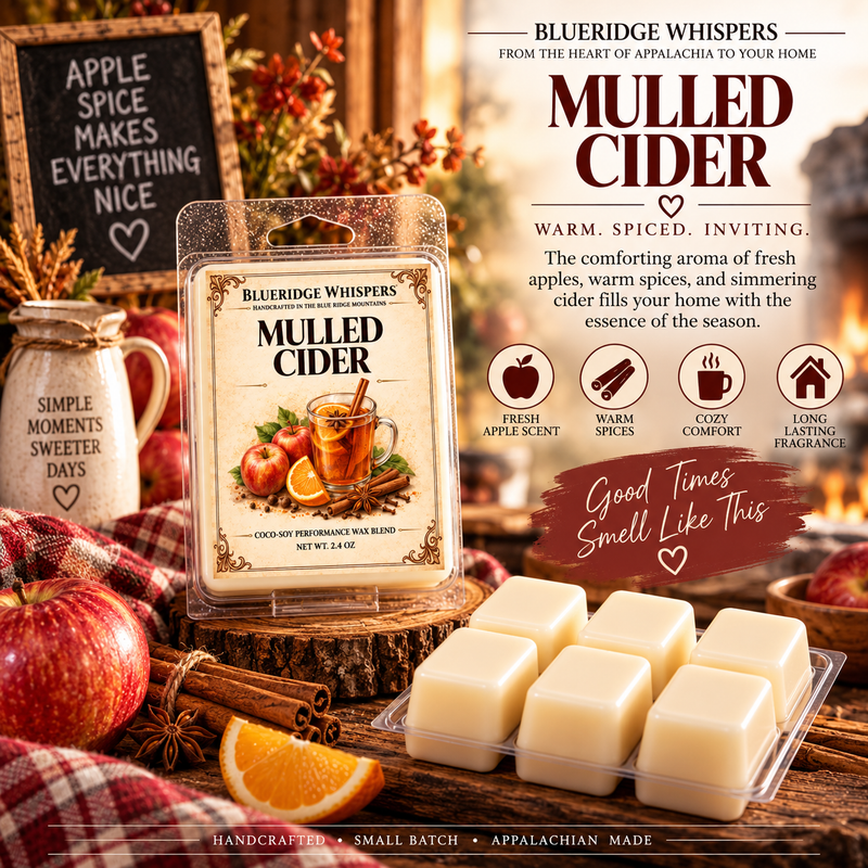 Mulled Cider Soy Wax Melts — Blue Ridge Whispers wax melt product photo