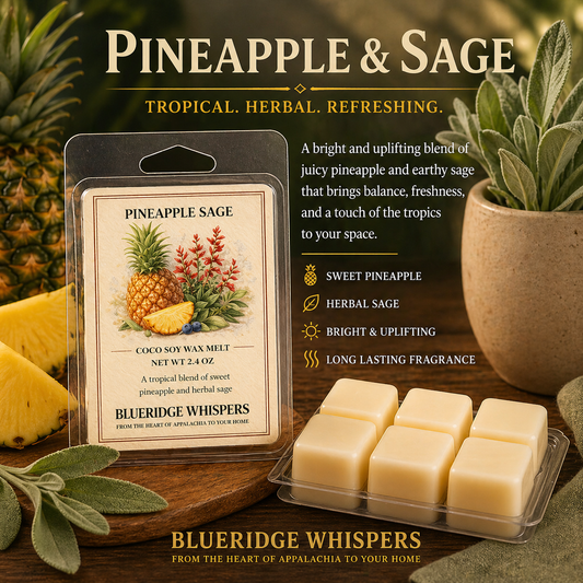 Pineapple and Sage Soy Wax Melts