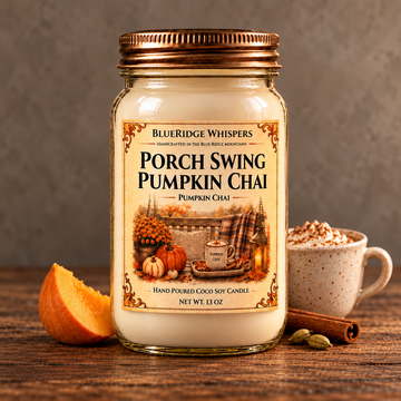 Porch Swing Pumpkin Chai – Spiced Coco-Soy Candle