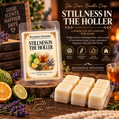 Stillness in the Holler Wax Melts — Blue Ridge Whispers wax melt product photo
